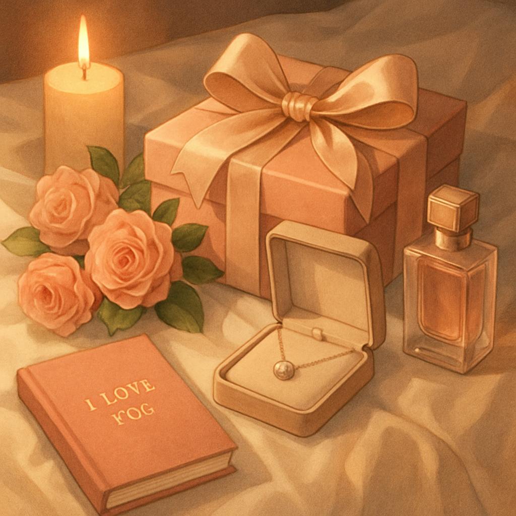 Beautiful illustration for best anniversary gifts for her