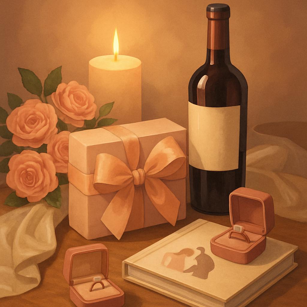 Beautiful illustration for best gifts for couples