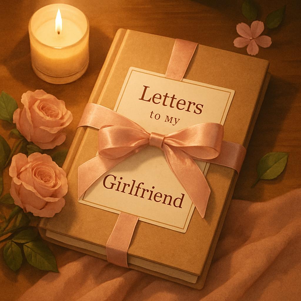 Beautiful illustration for letters to write to your girlfriend