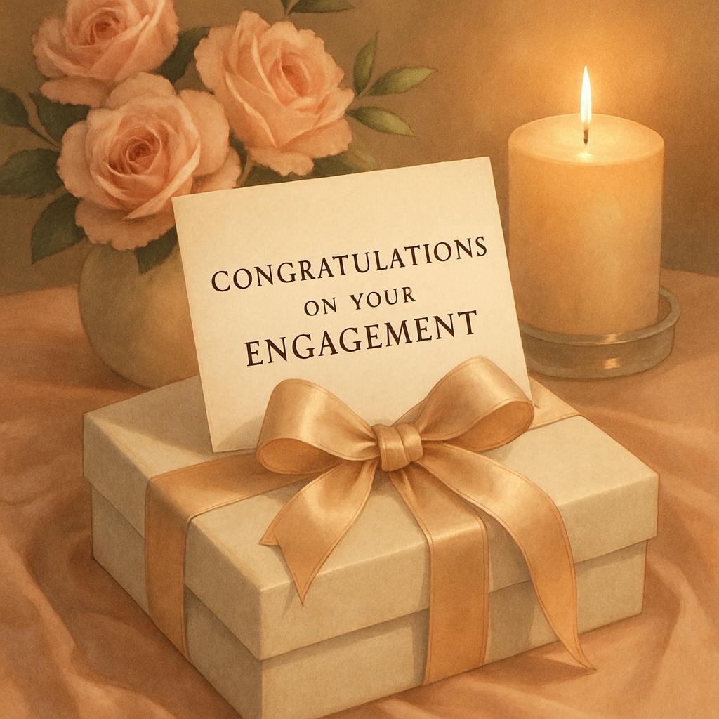 Beautiful illustration for what to say to engaged couple