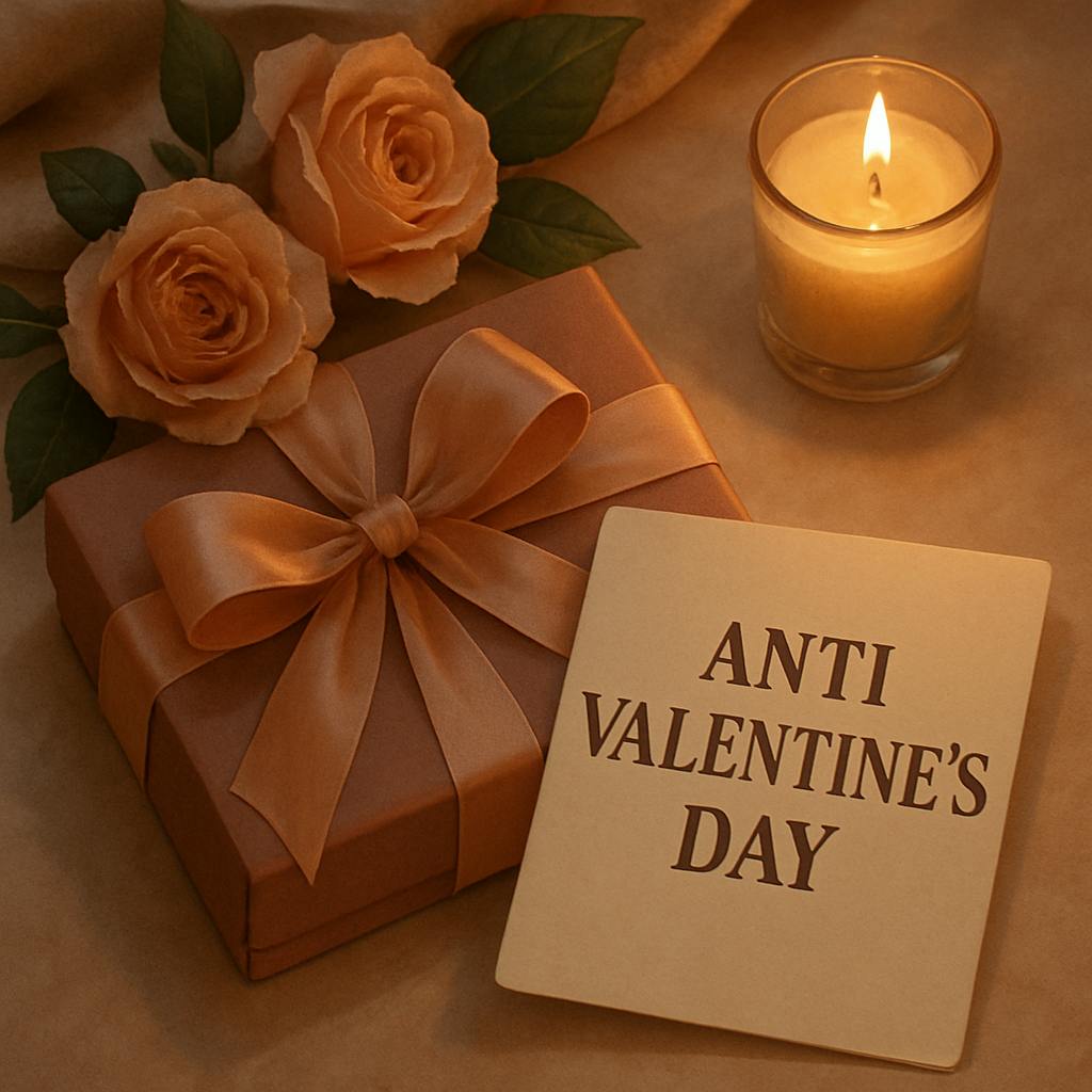 Beautiful illustration for anti valentine's day quotes