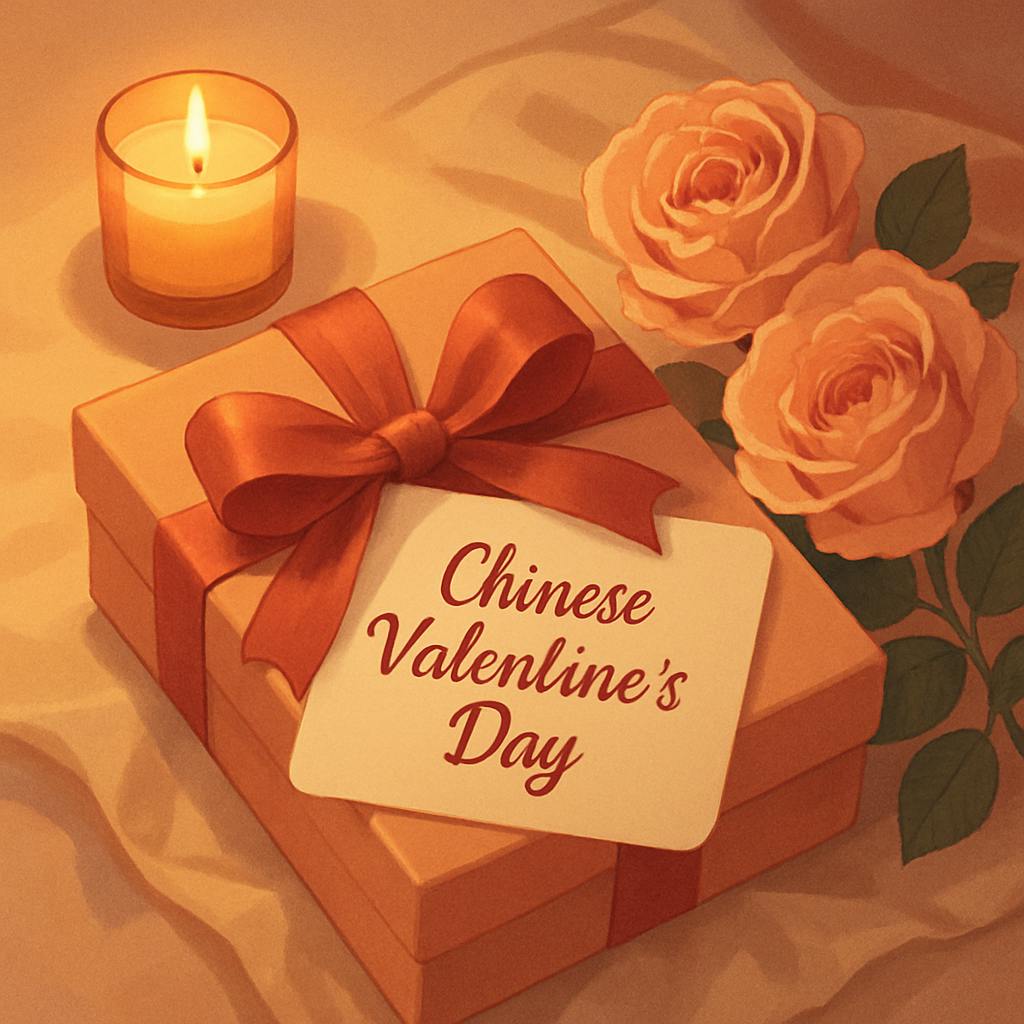Beautiful illustration for chinese valentine's day