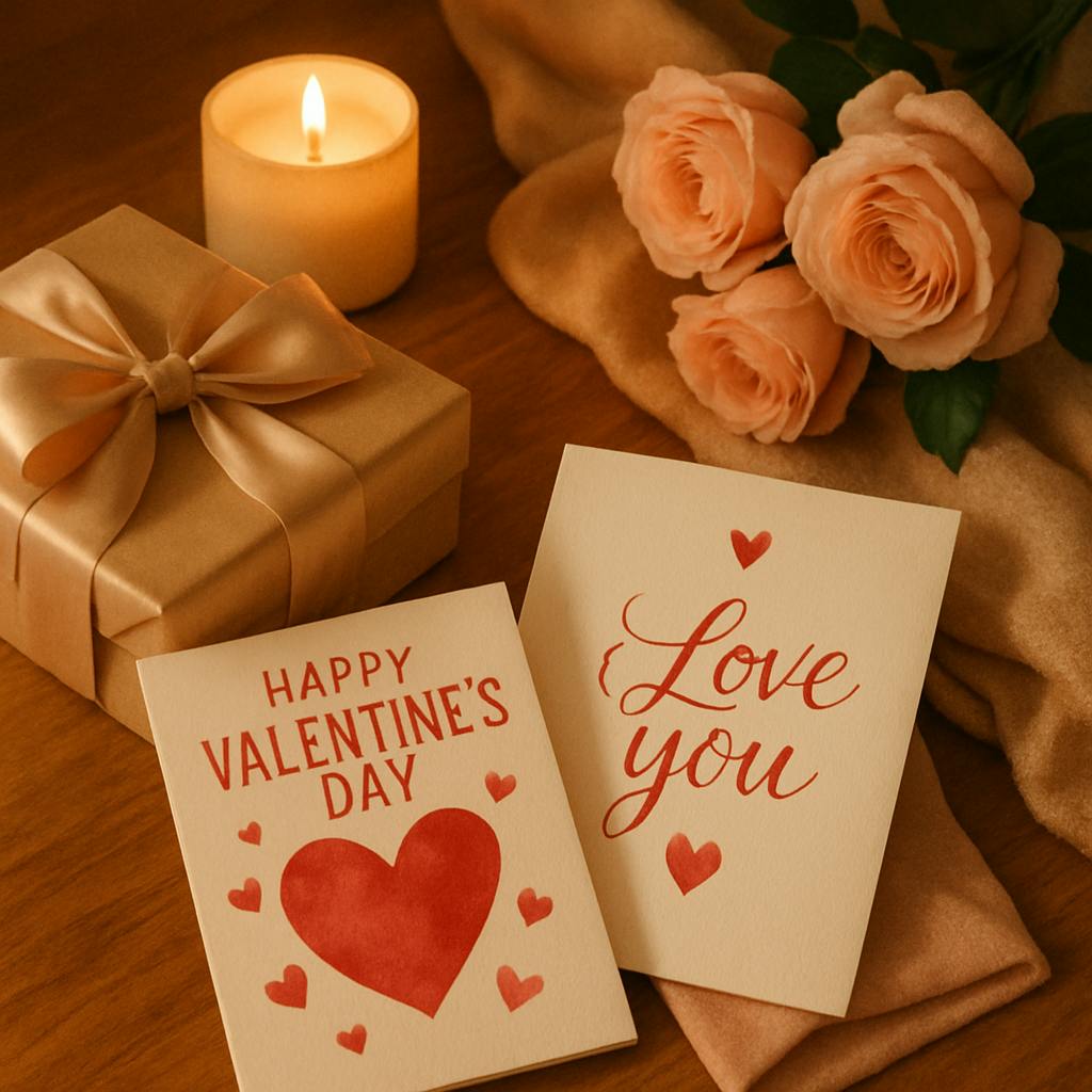 Beautiful illustration for greeting cards for valentine's day