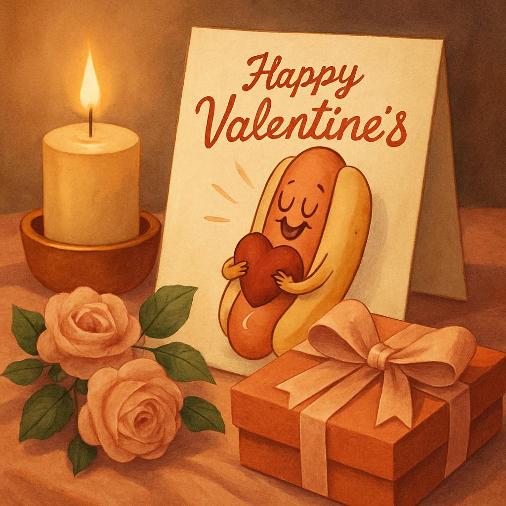 Beautiful illustration for happy valentine's day funny