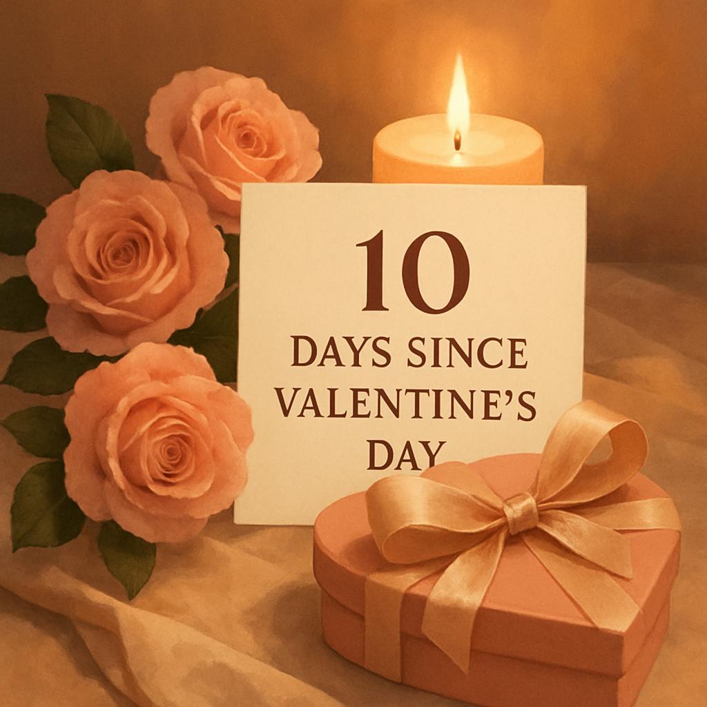 Beautiful illustration for how many days ago was valentine's day