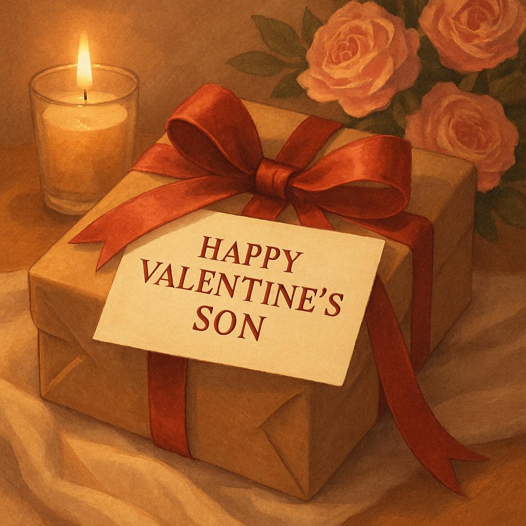 Beautiful illustration for happy valentine's day son