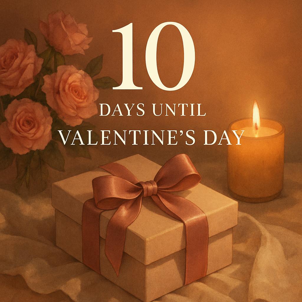 Beautiful illustration for how many more days until valentine's day