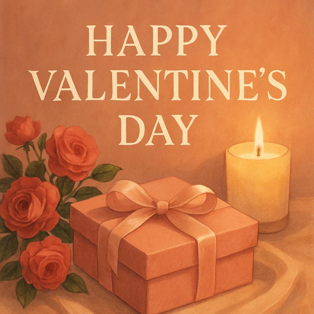 Beautiful illustration for how to spell happy valentine's day