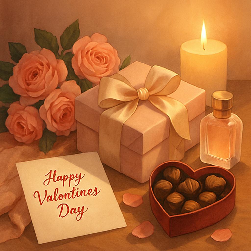 Beautiful illustration for last minute valentine's day gifts for her