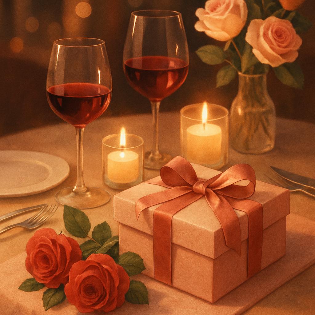 Beautiful illustration for places to eat for valentine's day