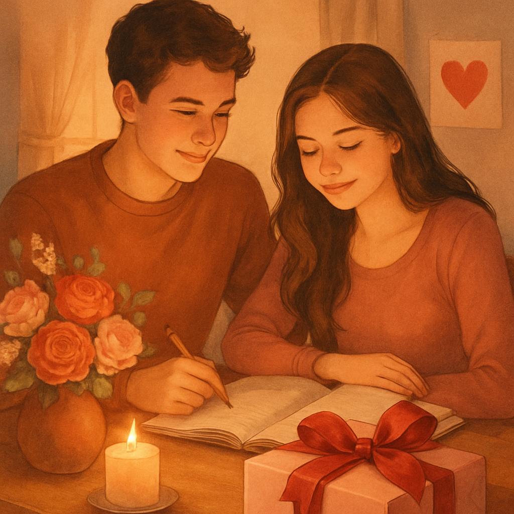 Beautiful illustration for valentine's day activities for students