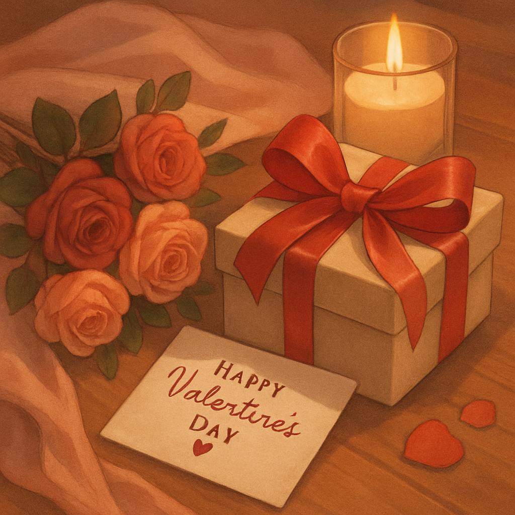 Beautiful illustration for valentine's day background