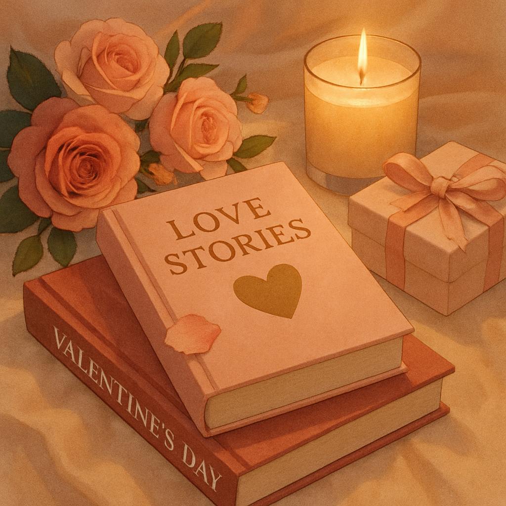 Beautiful illustration for valentine's day books