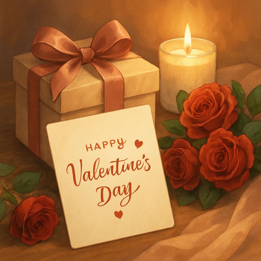 Beautiful illustration for valentine's day card ideas