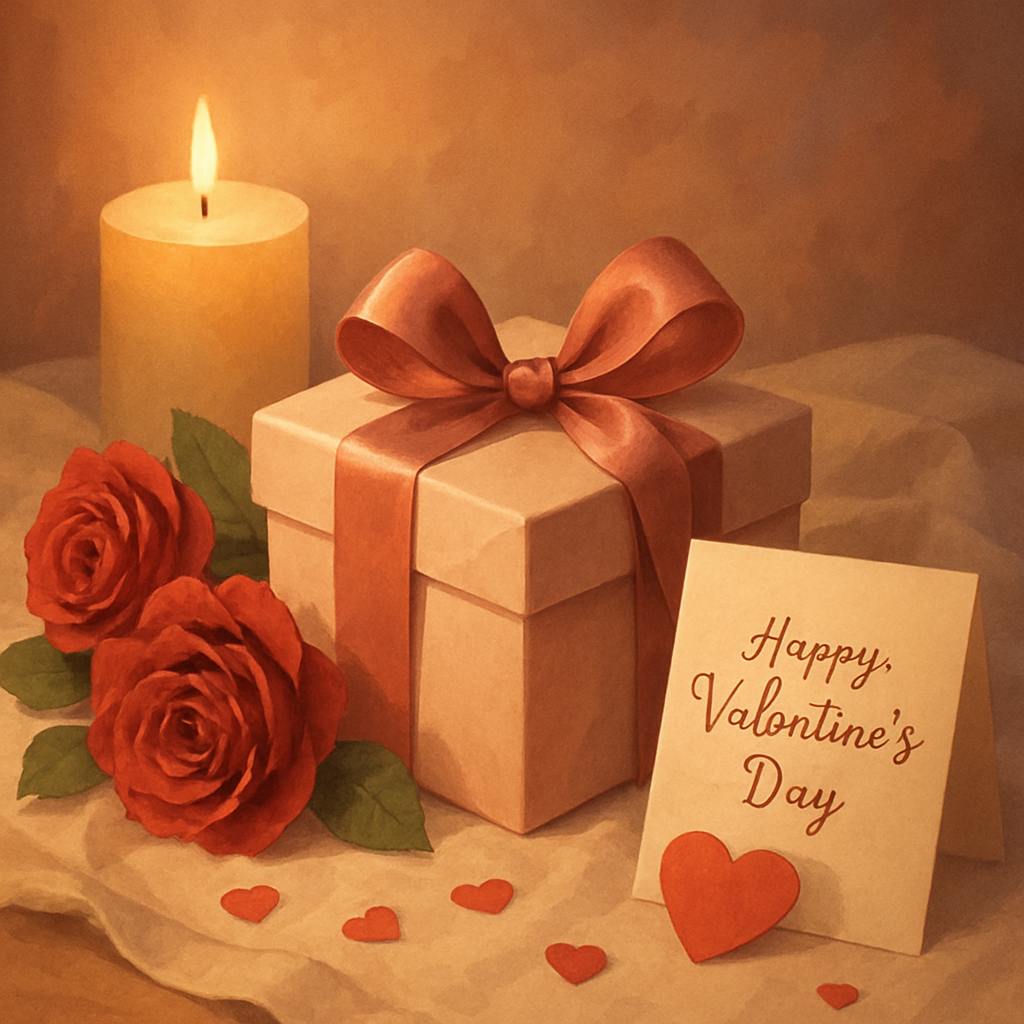 Beautiful illustration for valentine's day gif