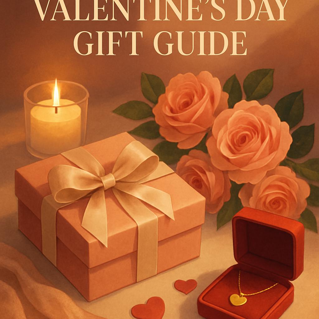 Beautiful illustration for valentine's day gift guide