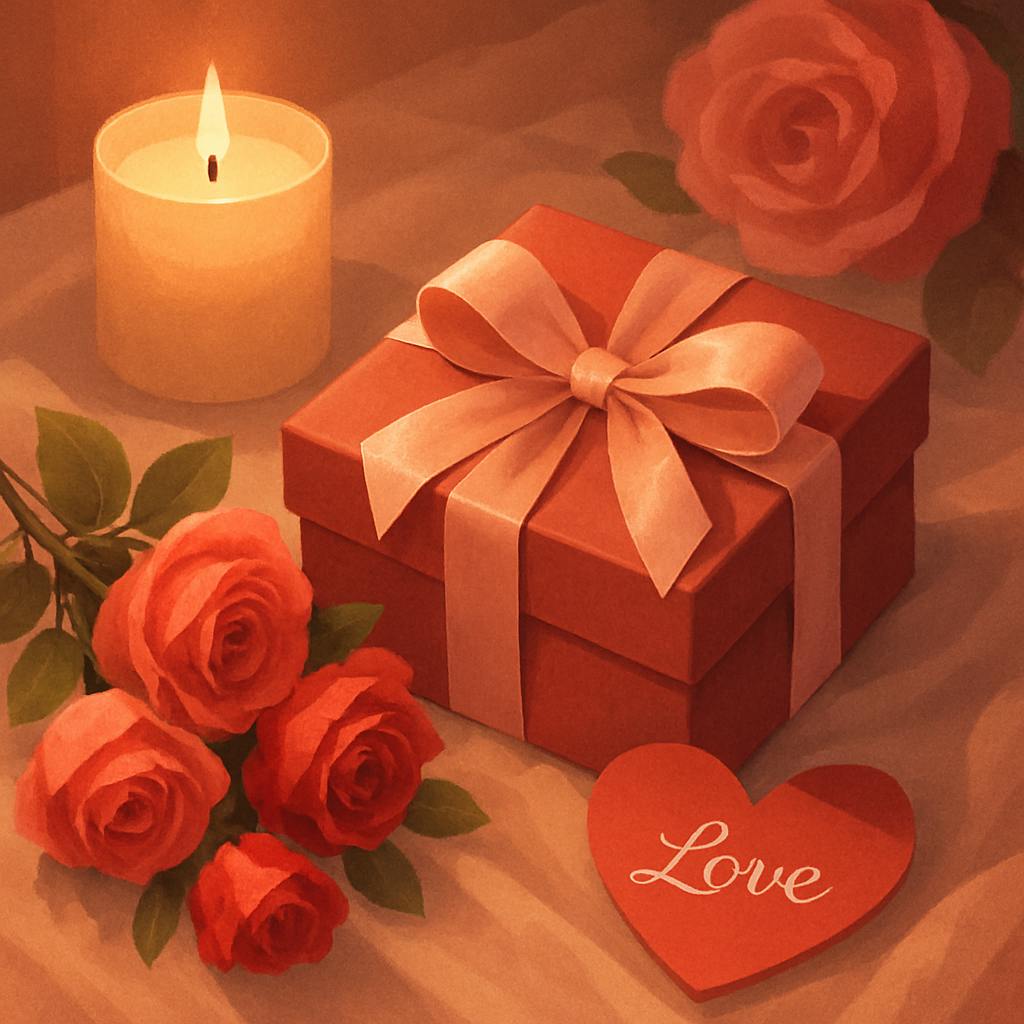 Beautiful illustration for valentine's day colors