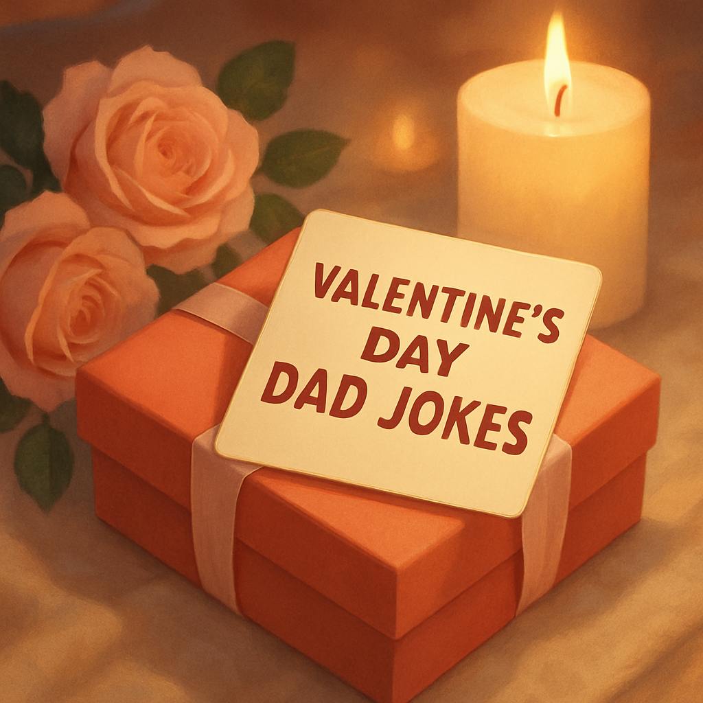 Beautiful illustration for valentine's day dad jokes