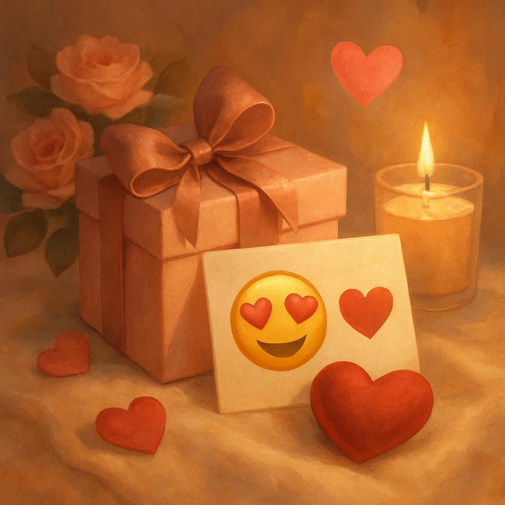 Beautiful illustration for valentine's day emojis