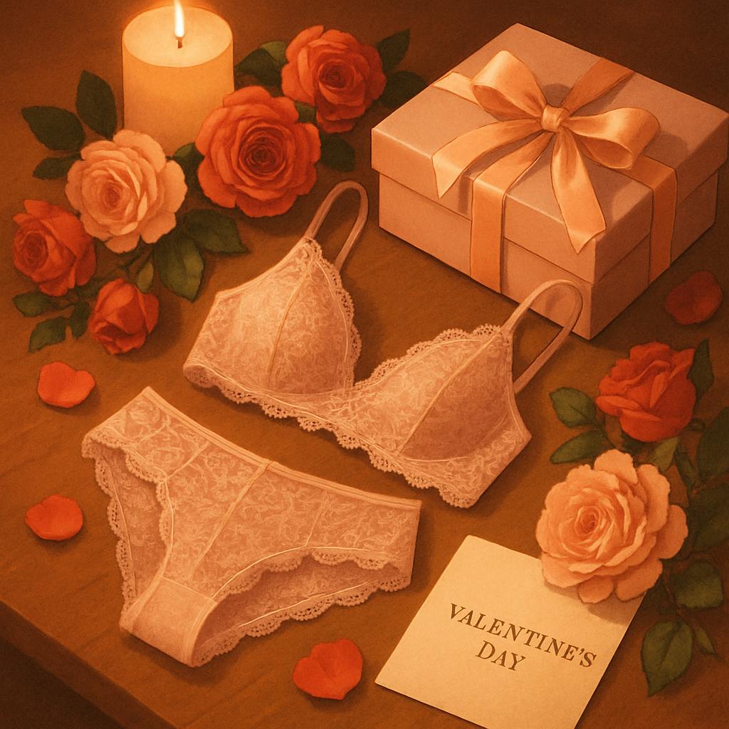 Beautiful illustration for what to wear on valentine's day