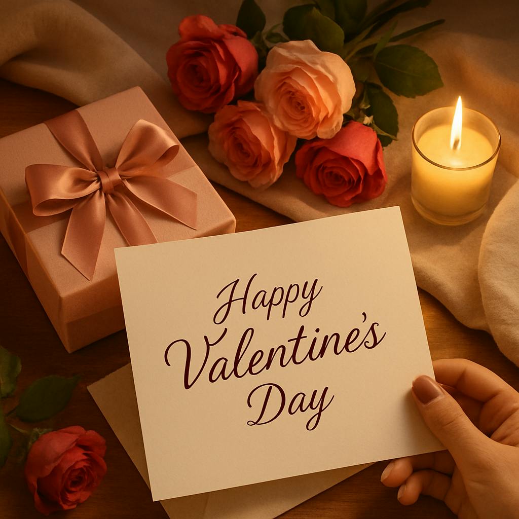 Beautiful illustration for what to write in a valentine's day card