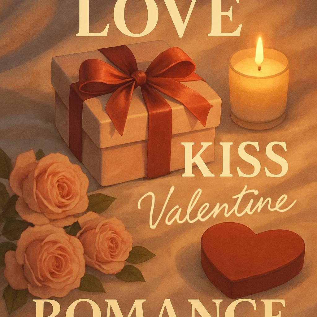 Beautiful illustration for words associated with valentine's day