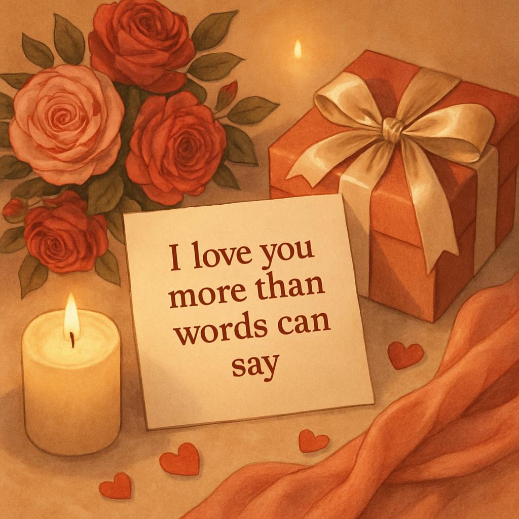 Beautiful illustration for romantic valentines day quotes