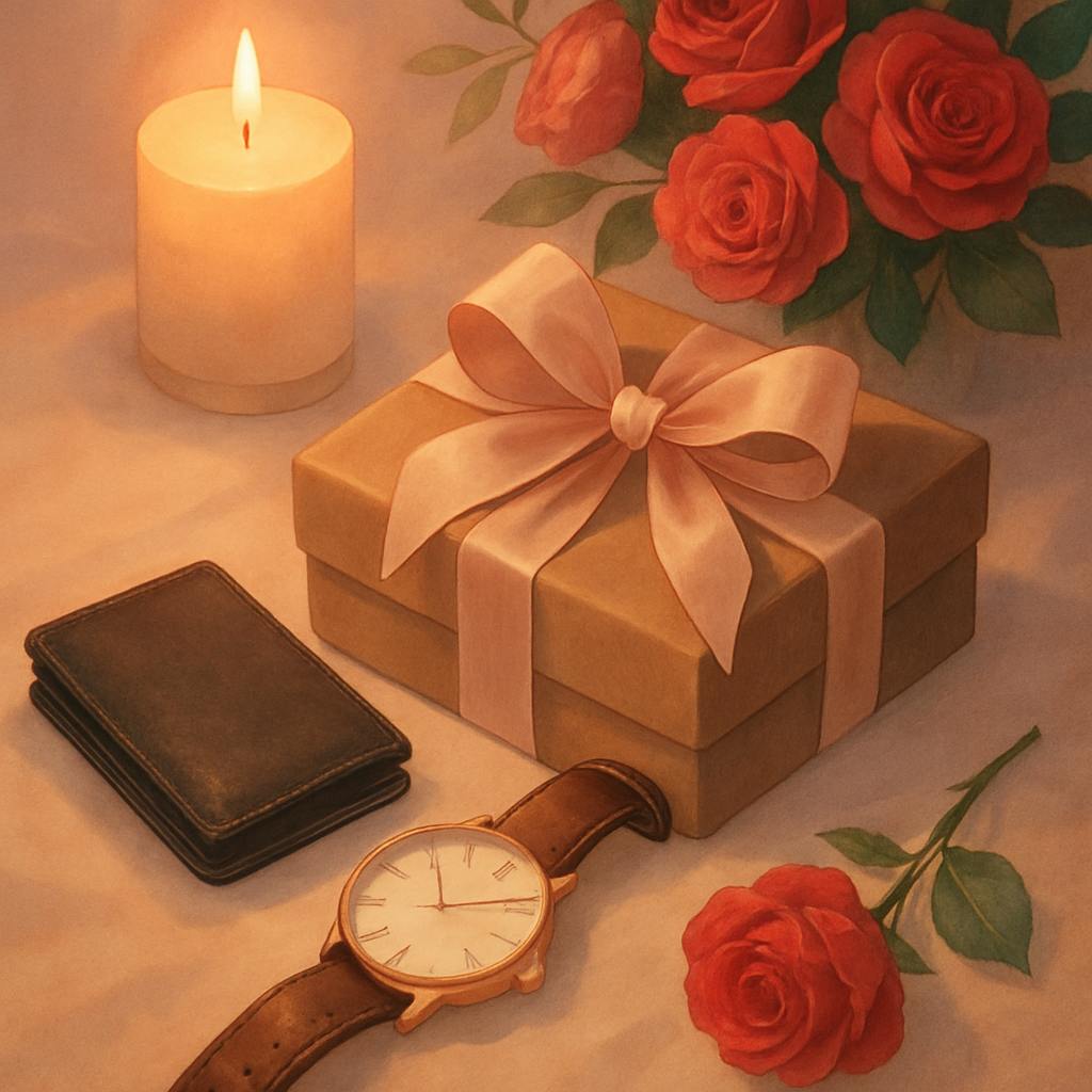 Beautiful illustration for valentine's day gifts for men