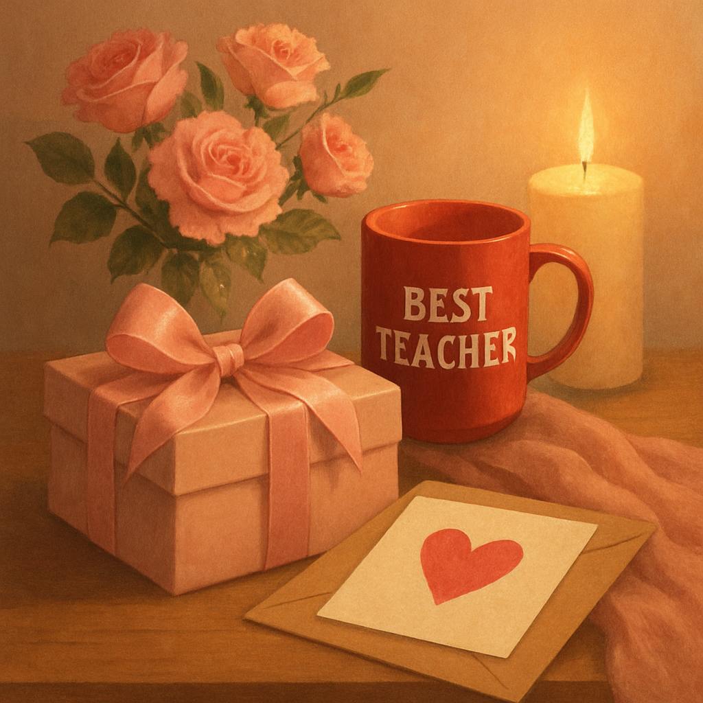 Beautiful illustration for valentine's day gifts for teachers