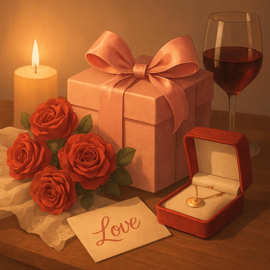 Beautiful illustration for valentine's day ideas for her