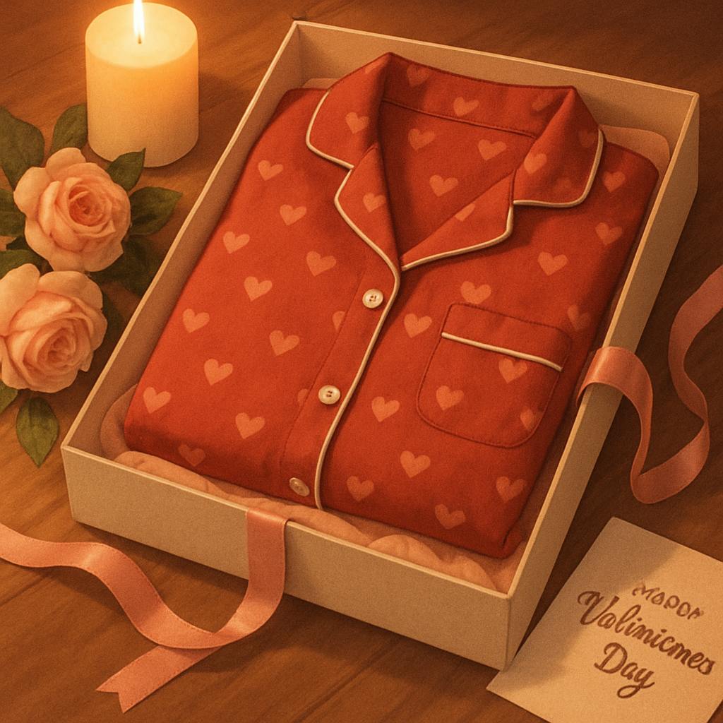 Beautiful illustration for valentine's day pjs