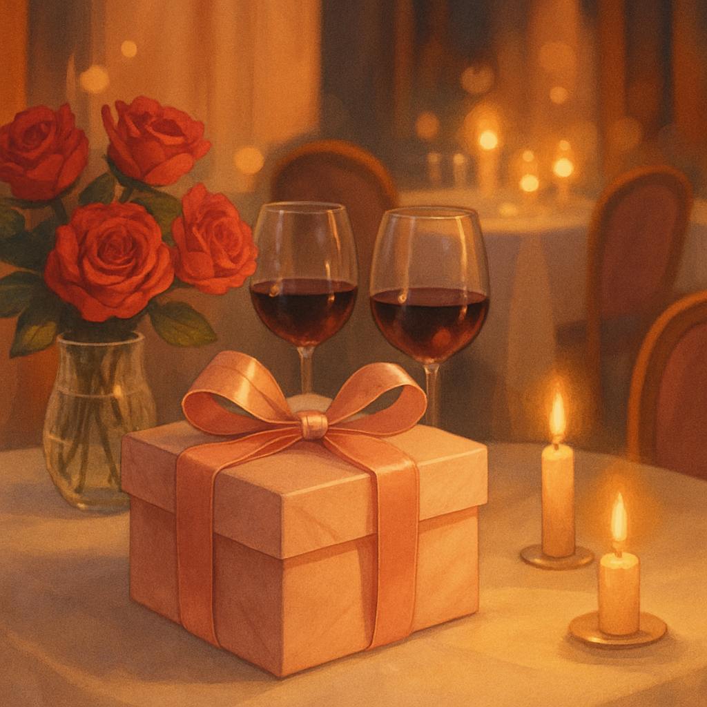 Beautiful illustration for valentine's day restaurants near me