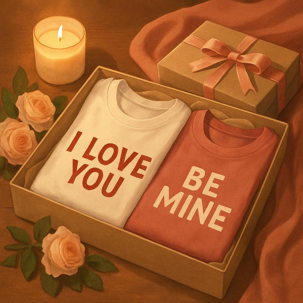 Beautiful illustration for valentine's day shirts