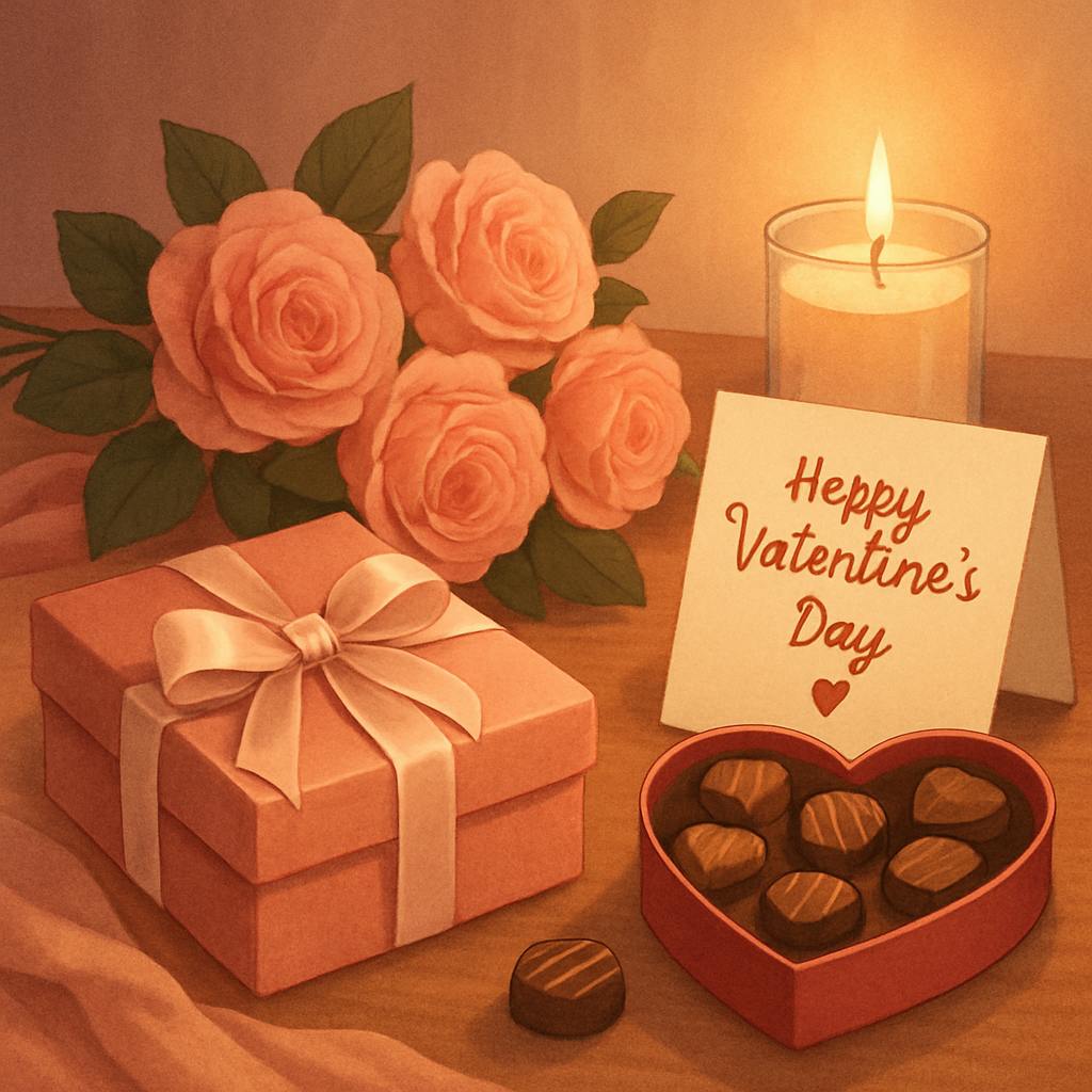 Beautiful illustration for valentine's day specials