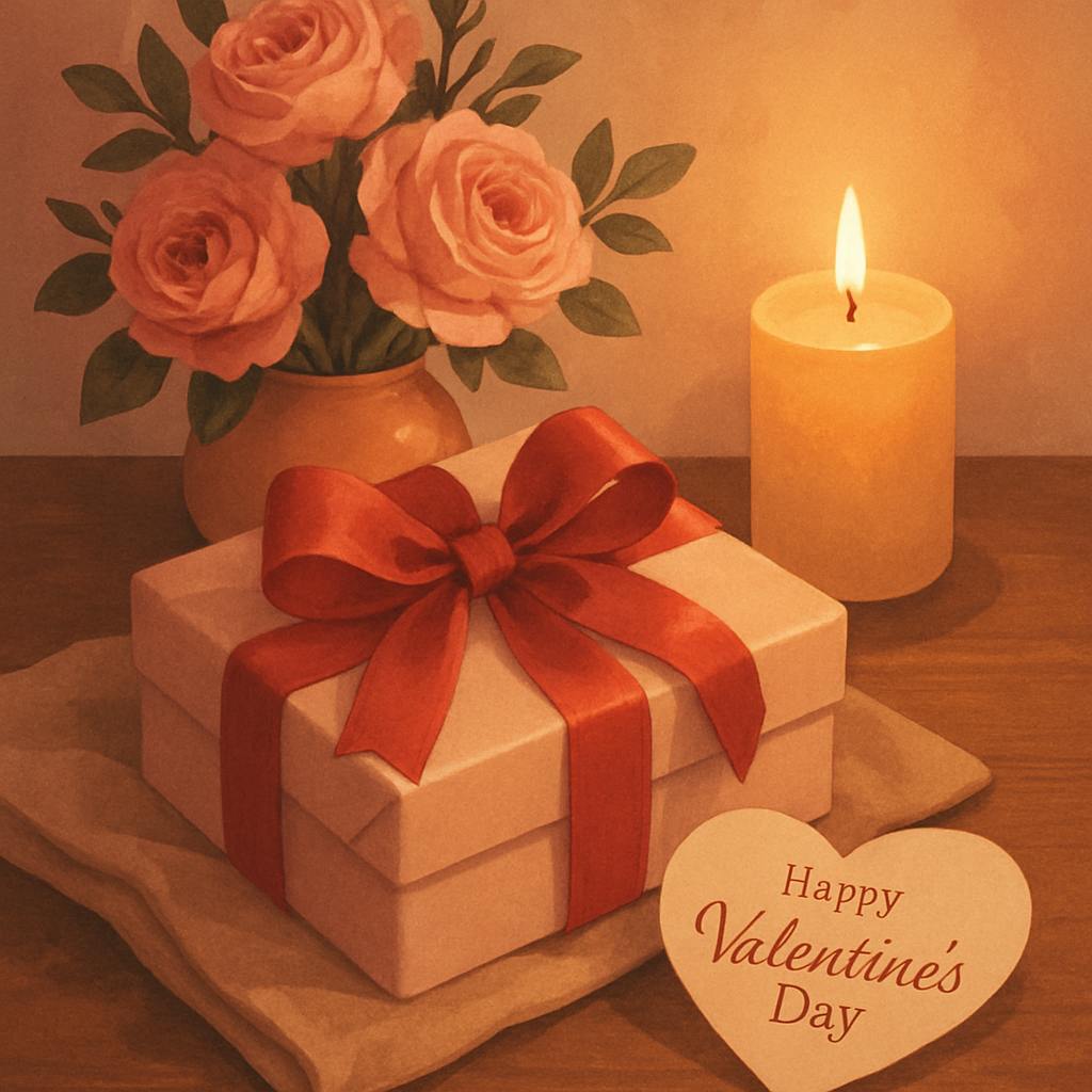 Beautiful illustration for valentine's day wallpaper