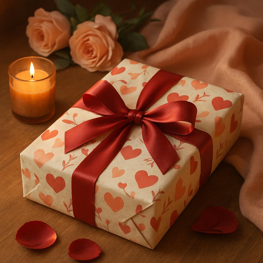 Beautiful illustration for valentine's day wrapping paper