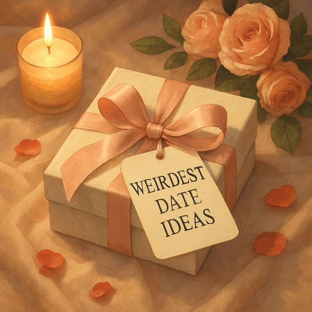 Beautiful illustration for weirdest date ideas