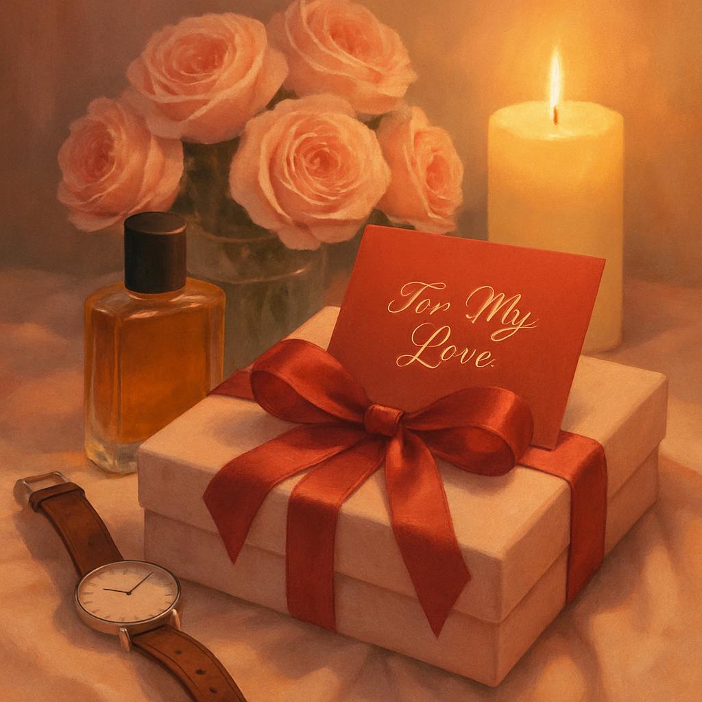Beautiful illustration for what to get him for valentine's day