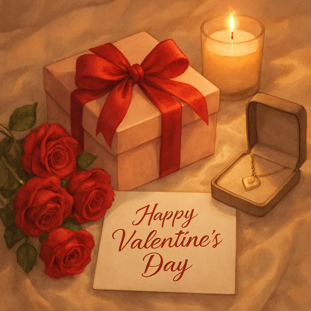 Beautiful illustration for what to get a girl for valentine's day