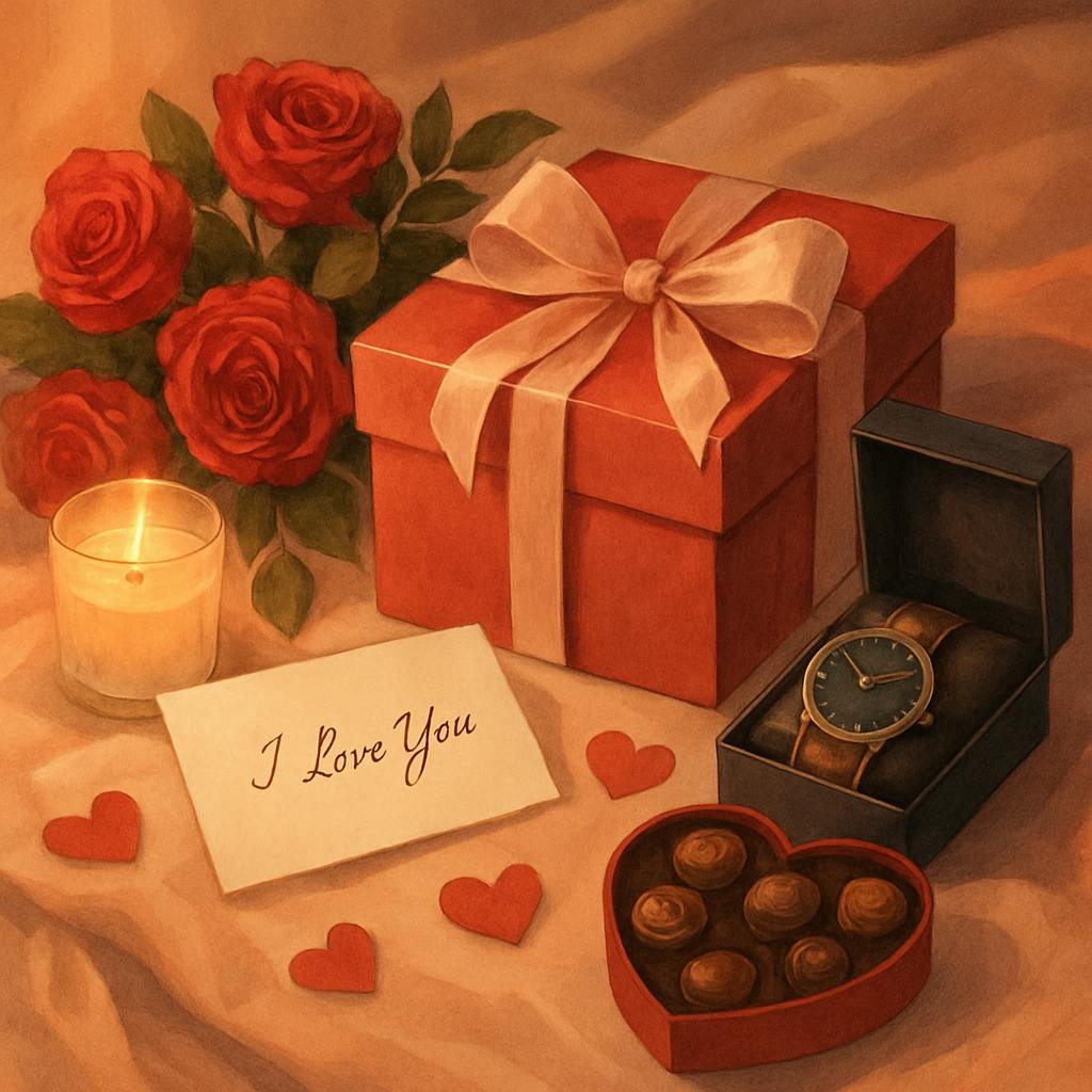 Beautiful illustration for what to get your boyfriend for valentine's day