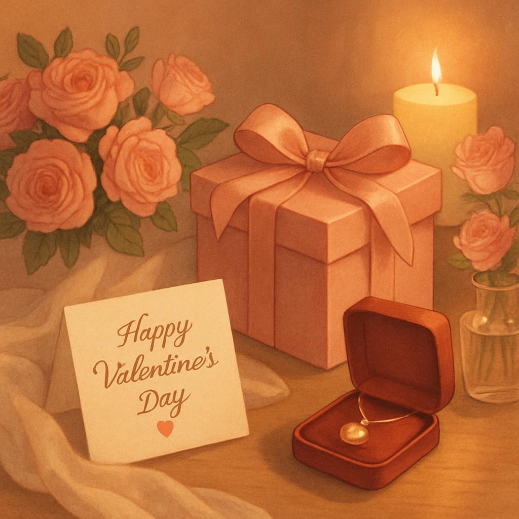Beautiful illustration for what to get my girlfriend for valentine's day