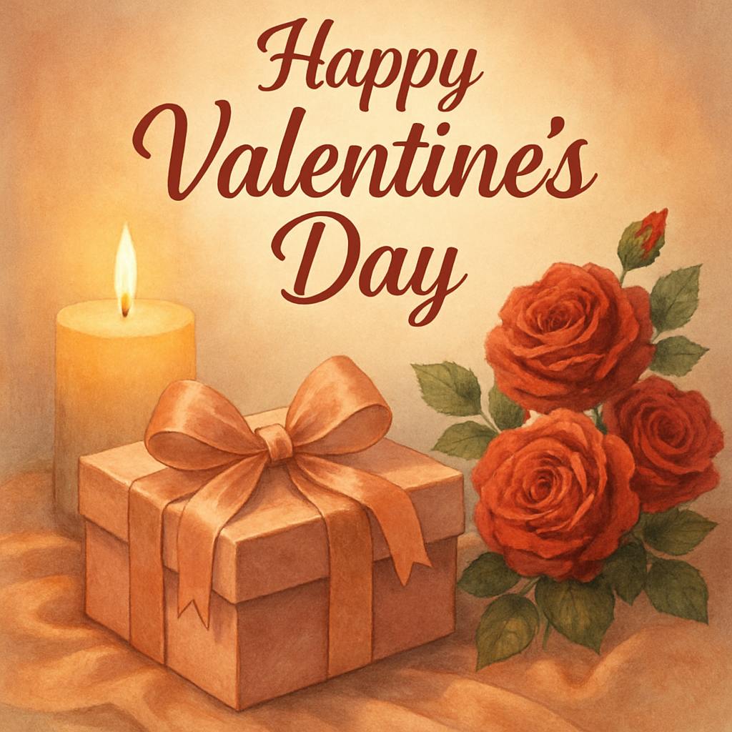 Beautiful illustration for happy valentines day wishes quotes