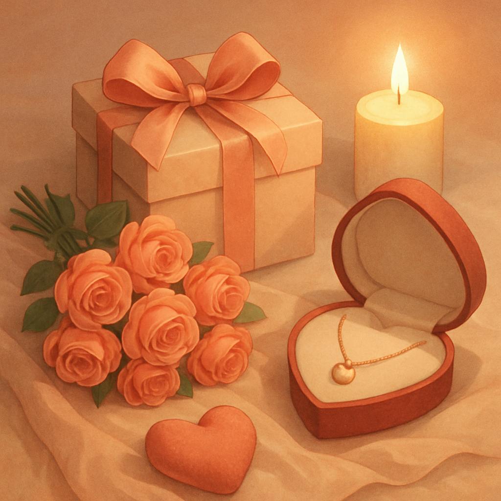 Beautiful illustration for valentines gifts for girls