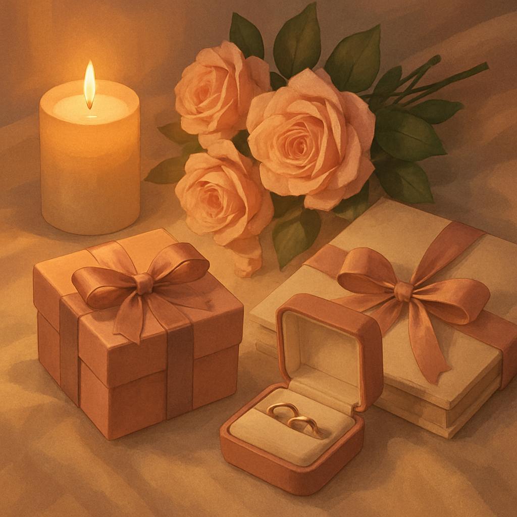 Beautiful illustration for couple gifts