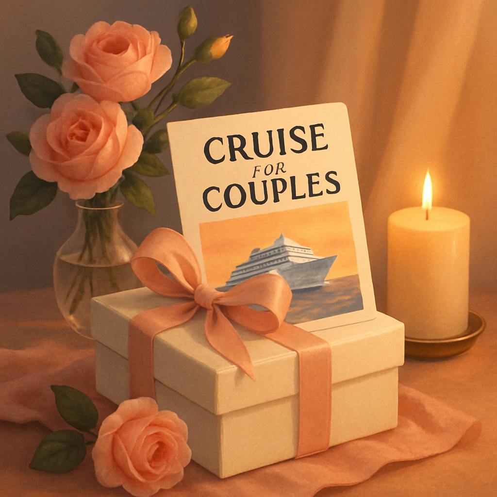 Beautiful illustration for best cruise lines for couples