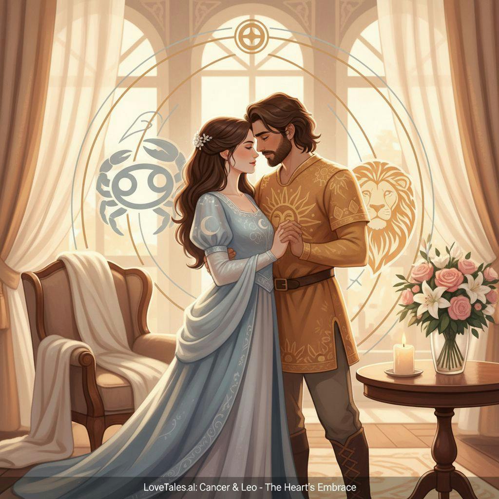 Beautiful illustration for Zodiac Cancer and Leo