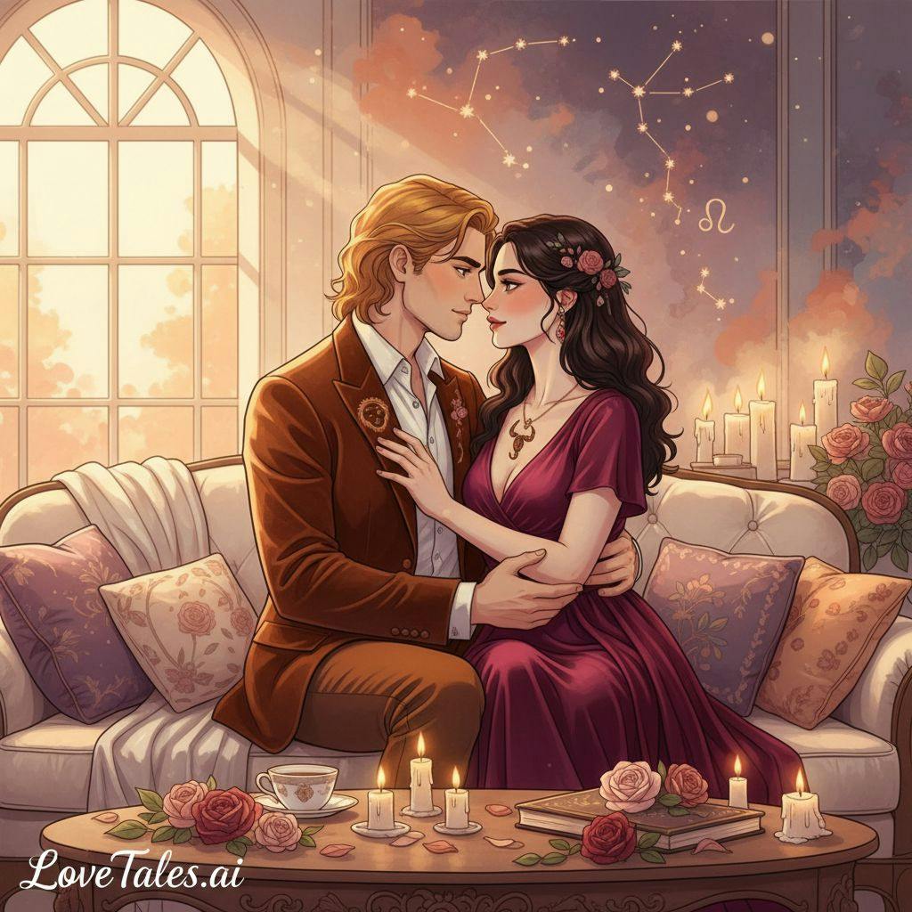 Beautiful illustration for Zodiac Leo and Scorpio