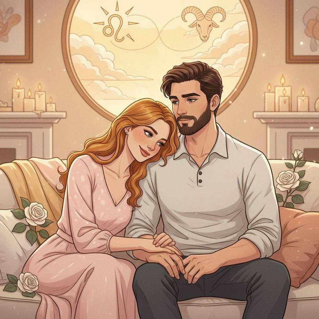 Beautiful illustration for Zodiac Leo and Capricorn