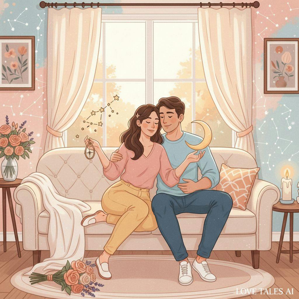 Beautiful illustration for Zodiac Sagittarius and Cancer