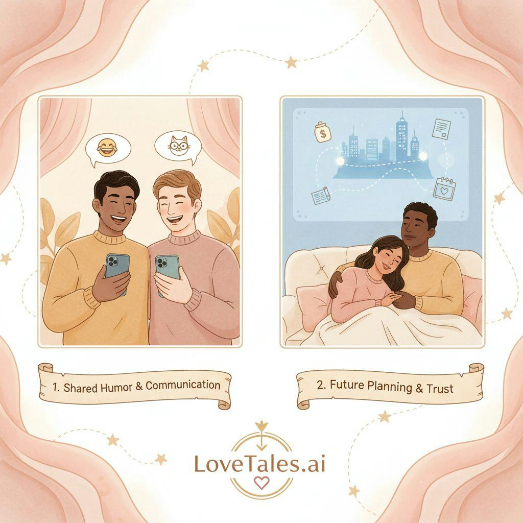 Beautiful illustration for Signs of compatibility for long distance relationships